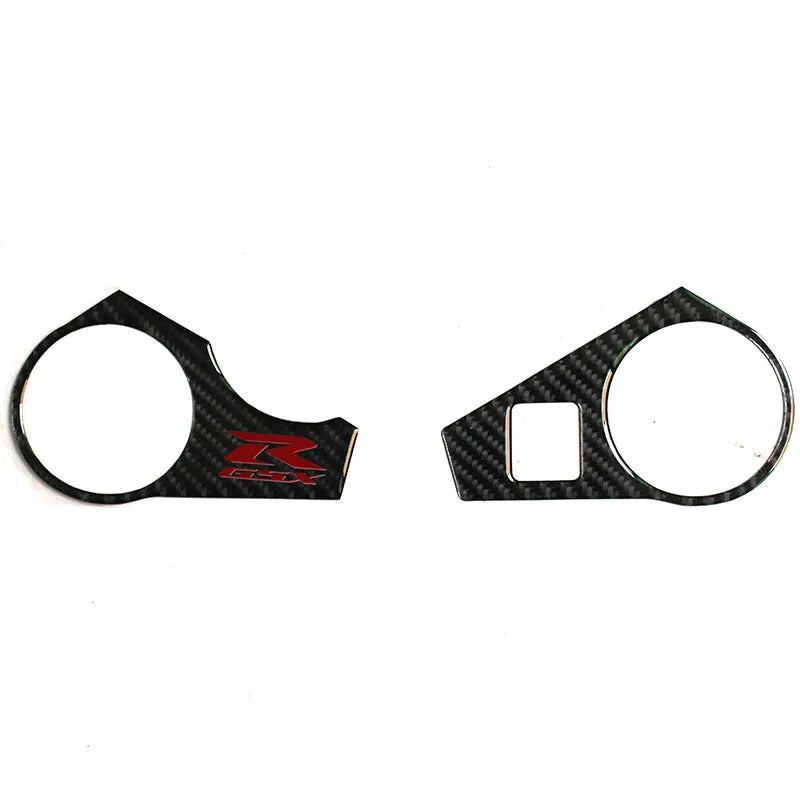 Black carbon fibre adhesive sticker for SUZUKI GSXR1000 L1 upper connective plate 2009-2016 models