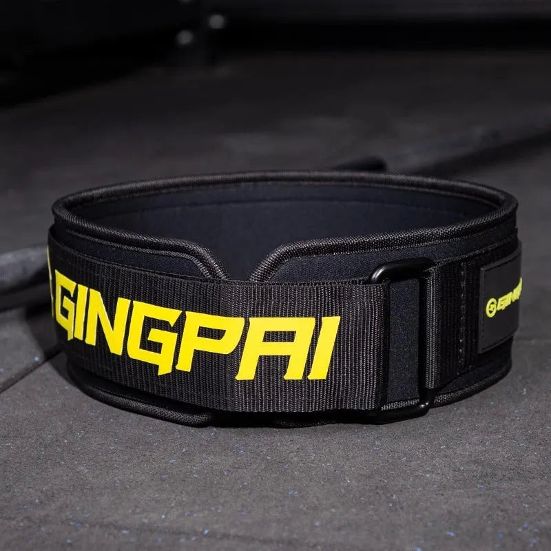 Abdominal exercising band for lumbar support during squats and weightlifting, adjustable in multiple sizes and colours