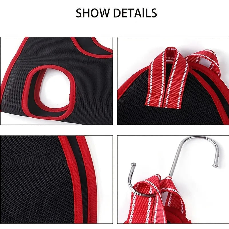 Pet grooming restraint bag hammock set for cat and dog nail trimming and bathing in four sizes