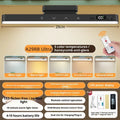Magnetic rechargeable LED light bar with built-in lithium battery and touch remote control for dormitory desk use