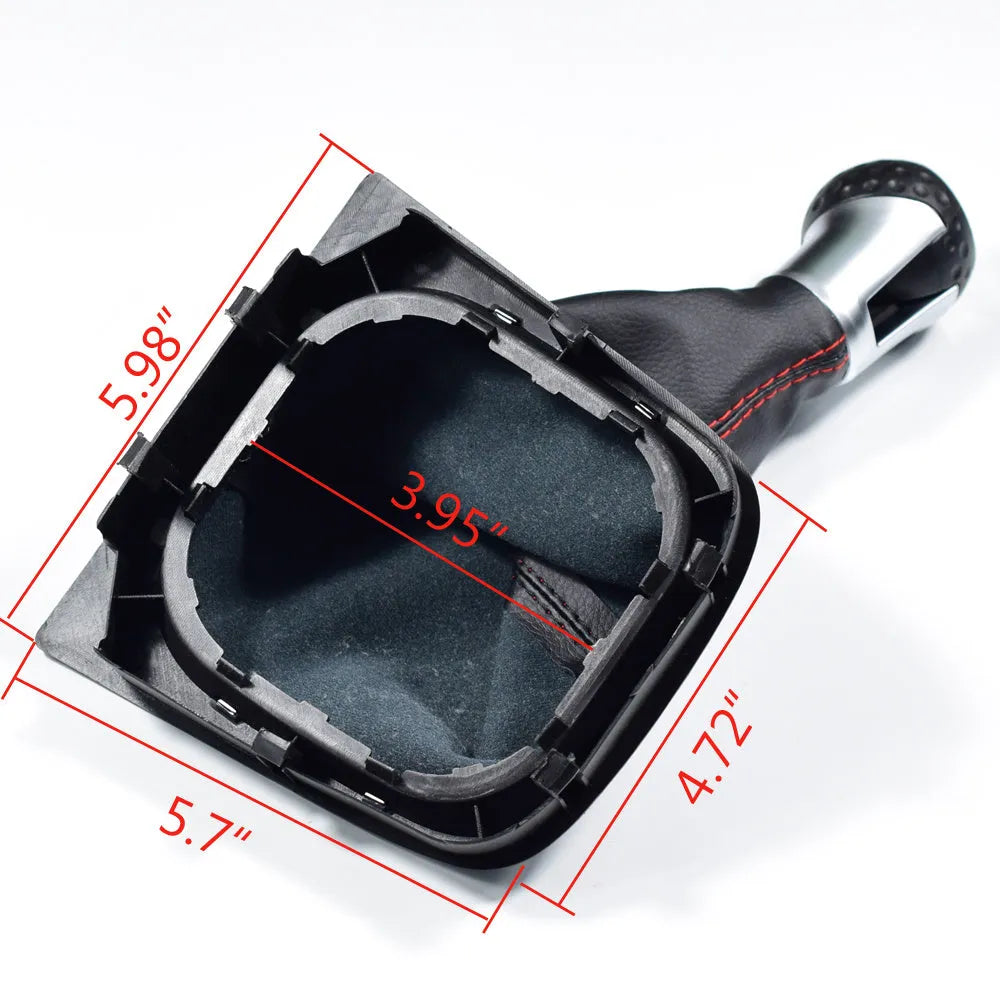 Leather gear lever handball for Golf cars with 12mm installation hole and dust-sealing design