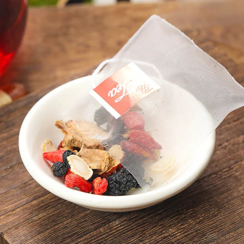 Package of ginseng black wolfberry tea with 40 small bags, total weight 200g.