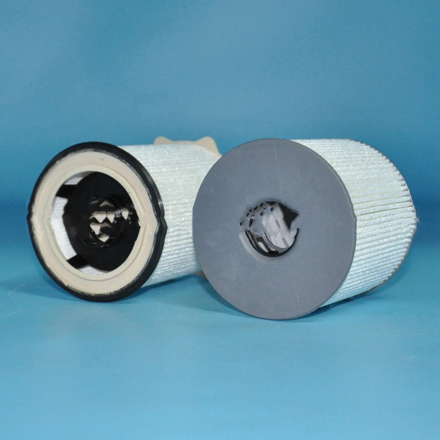 RAM truck fuel filter kit with white housing showing filter element and sealing components