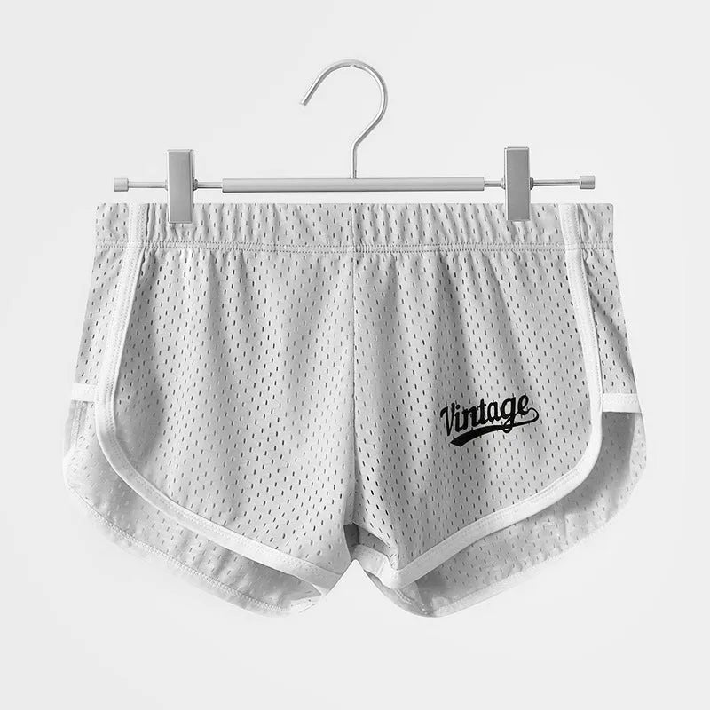 Men's Ice Silk quick-drying underwear in mid waist design showing multiple colour options