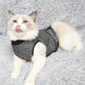 Grey pet mood soothing clothes for cats and dogs in cotton polyester, sizes XS to XXXL