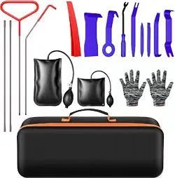 Car door concave repair tool set with stainless steel and plastic parts, multiple model options available