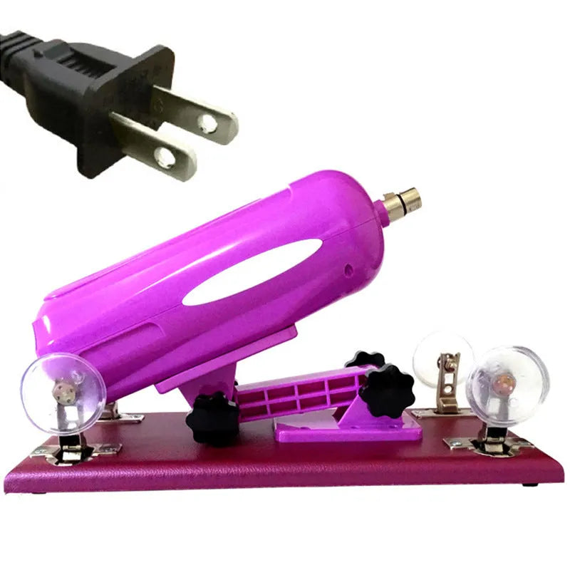 Bobb women's automatic telescopic thrusting sex tool in purple, black, or pink colours