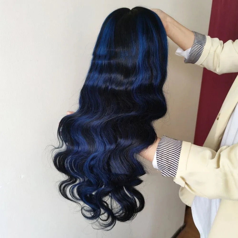 Real human hair lace headgear with 4x4 inch front, showing natural hairline and length options from 12 to 30 inches