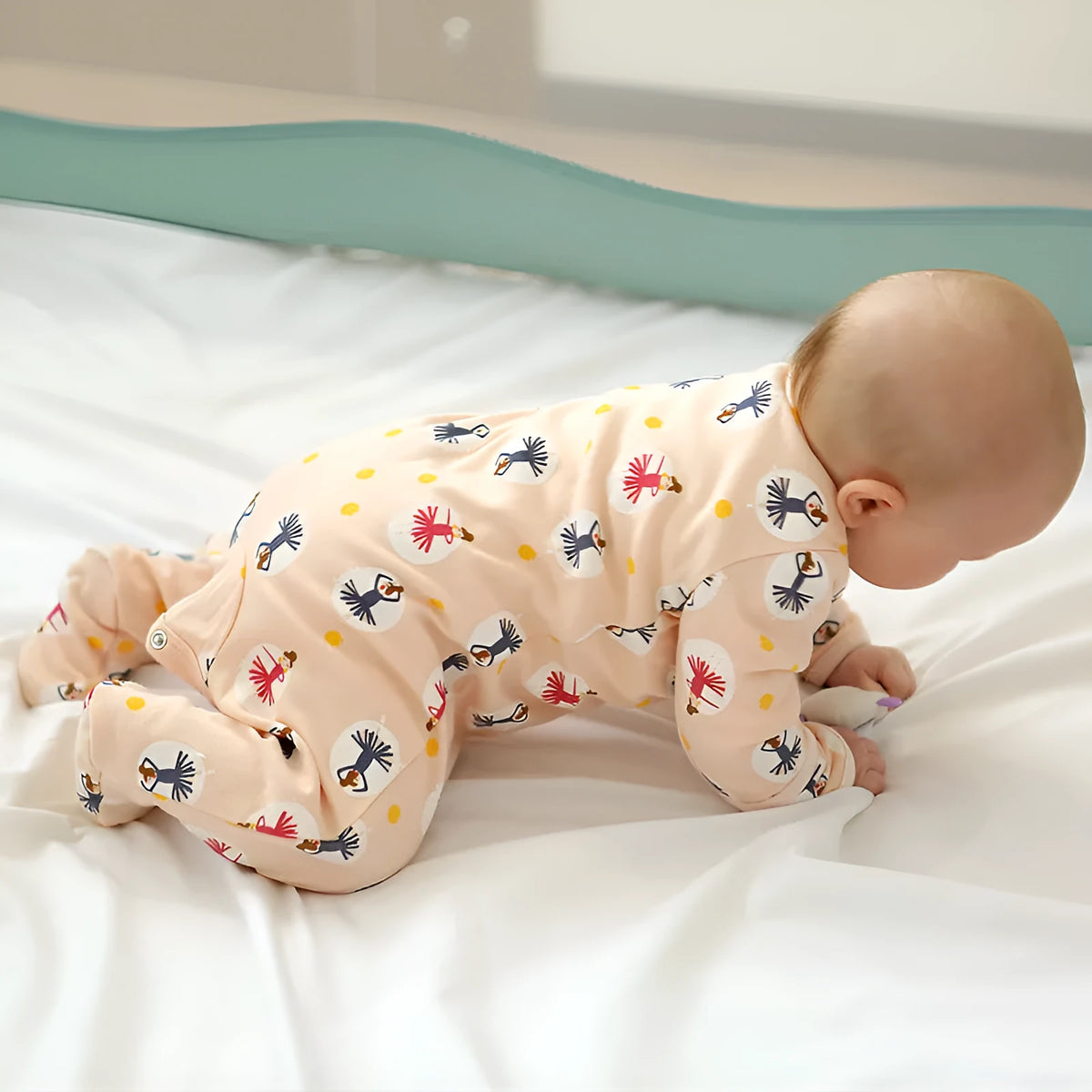 Baby cotton three-piece suit with long sleeves, Harajuku style, available in 14 colours and sizes 0-12 months