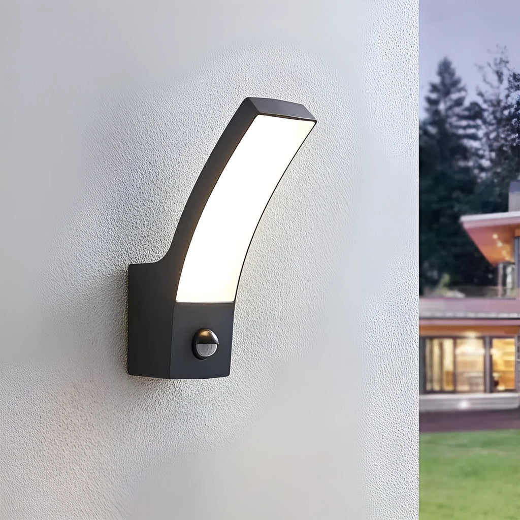LED outdoor wall lamp with 92 LED beads, aluminium shell, IP44, 80x60x240mm, for outdoor walls