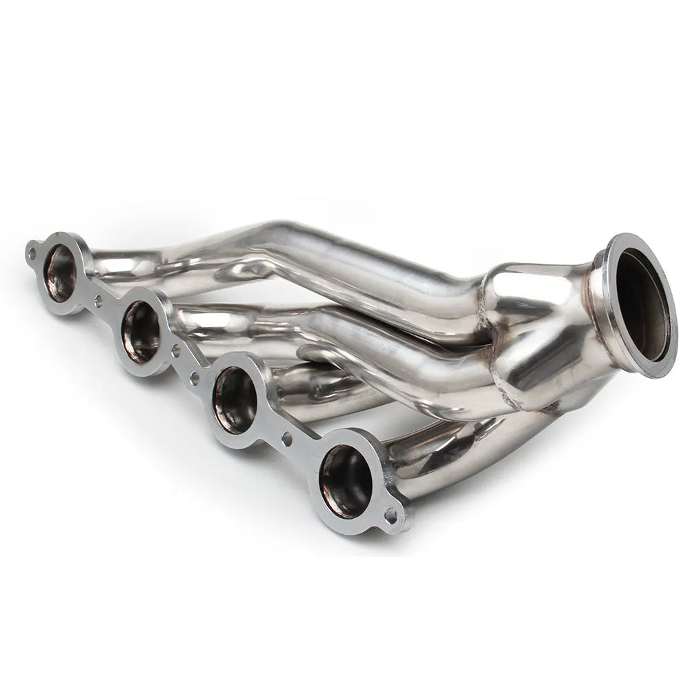 Polished silver 304 stainless steel exhaust manifold for Chevrolet LS engines