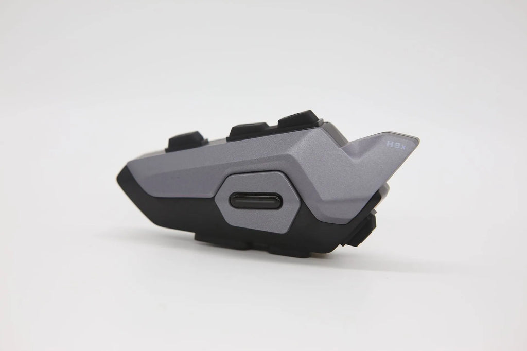 Motorcycle helmet Bluetooth headset intercom in black or gray for riding helmets and motorbike use