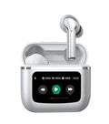 T68 PRO wireless Bluetooth in-ear headset in black, silver, or Champagne with a touch colour screen.