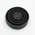Silicone car headlight dust cover showing Type A closed and Type B open designs for 12V vehicles