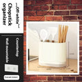Cross-border drain chopsticks tube wall-mounted kitchen organiser in beige, dark green, or orange