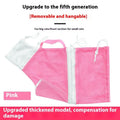 Upgraded 5th generation cat grooming bag in pink and white, showing detachable design and lifting handles