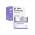 50g neck skin cream jar with moisturising formula containing hyaluronic acid and coffee extract for neck skincare