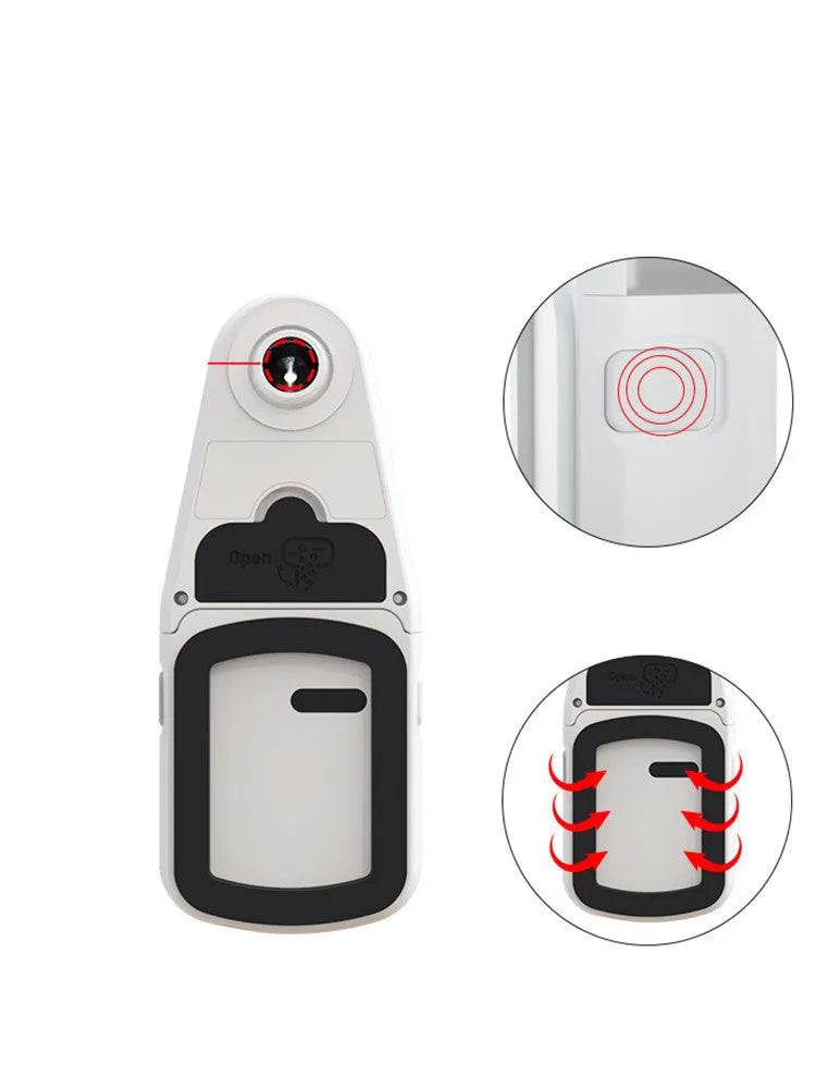 Red dust collection laser level bracket for electric hammer wall drilling and perforation.