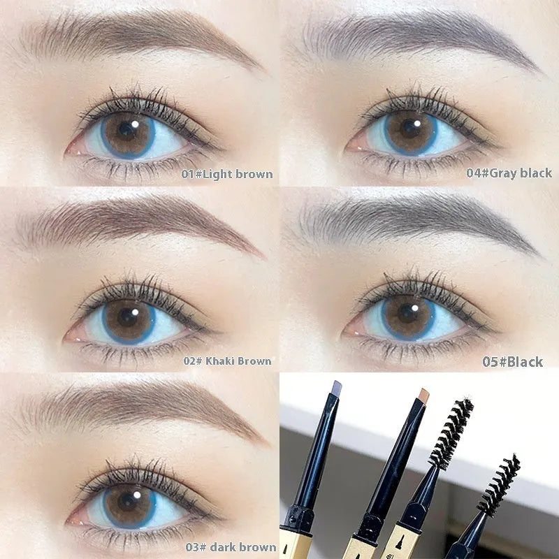 Small Gold Chopsticks ultra-fine eyebrow pencil in five colour options for precise brow definition