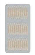 No glue eyelid sticker set in non-woven fabric with three colour classification options