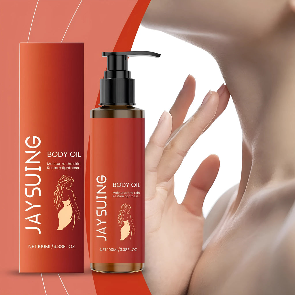 100ml bottle of Body Tightening Massage Oil with glycerol and rose oil.