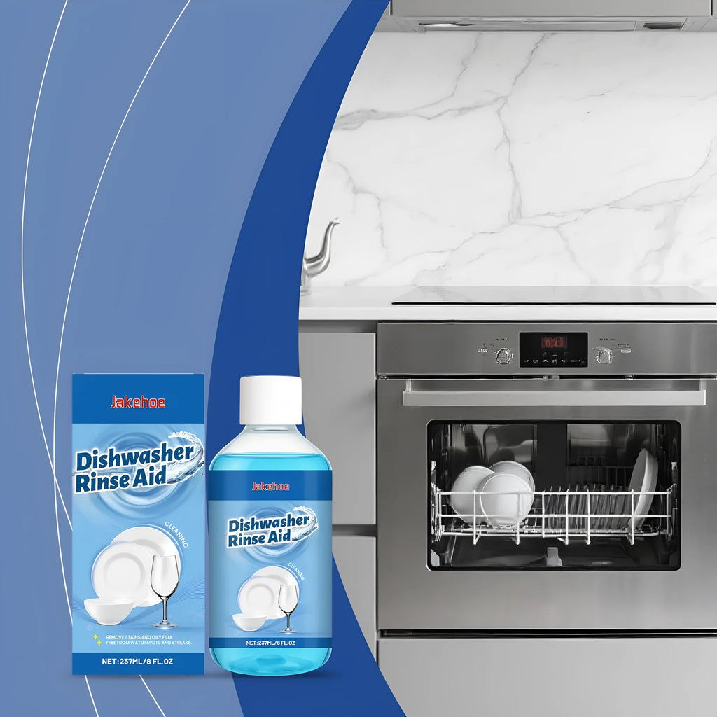 237mL dishwasher detergent aid in 5.8x12.8cm bottle for household dishwasher cleaning