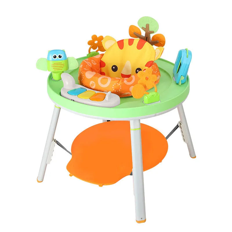 Baby bouncing chair with interactive developmental toys in Yaya duck design