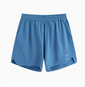 Running shorts in Mysterious Black with laser punching stitching and four-sided stretch fabric, sizes 2XL to XL.