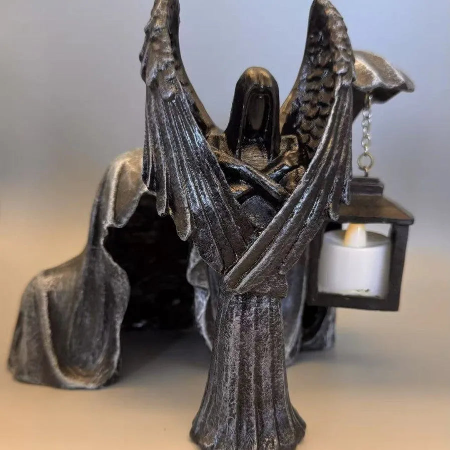 Dark Angel resin statue ornament with 17cm height, 6.5cm width, and affordable luxury styling details