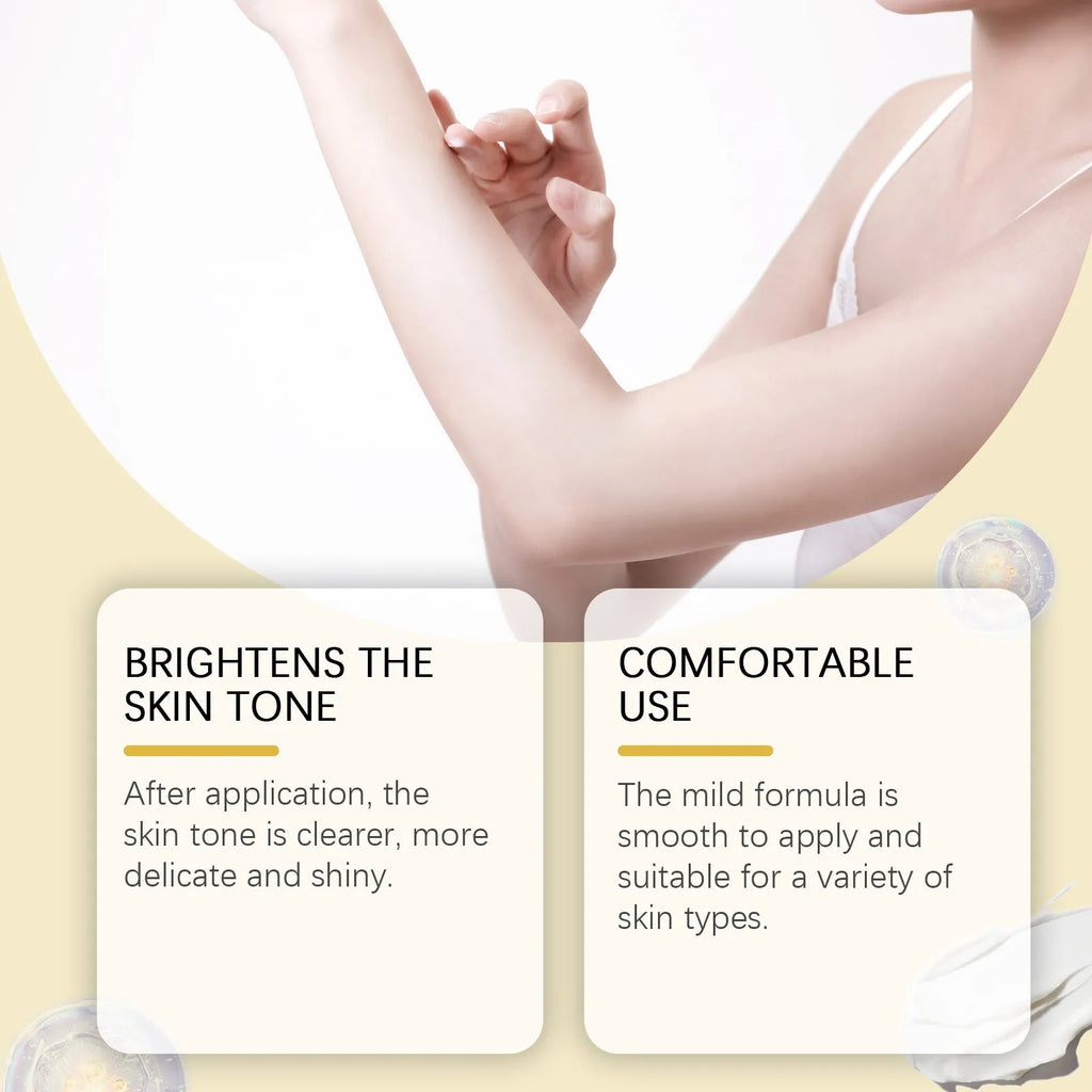 50g tube of whitening cream with vitamin C and titanium dioxide for facial skin lightening