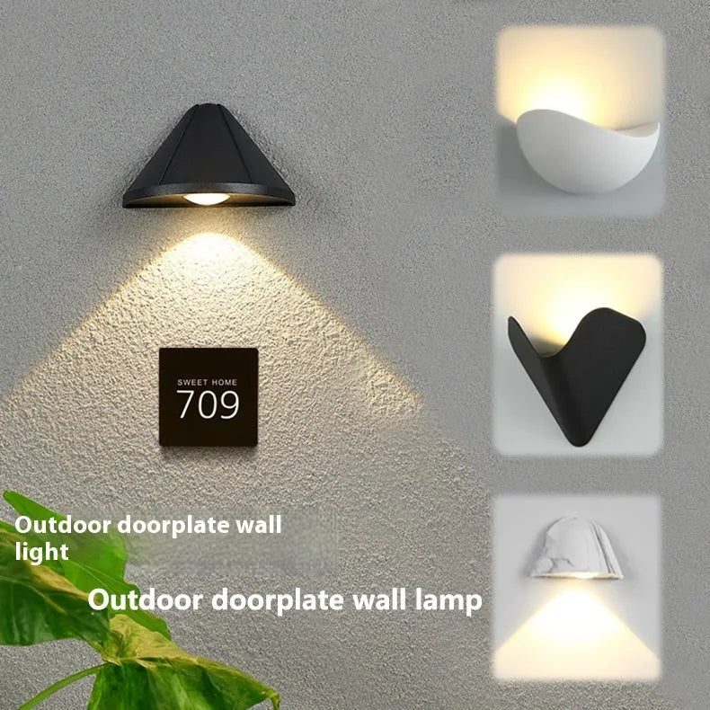Courtyard LED lamp with aluminium alloy shell and IP65 waterproof rating for outdoor and indoor lighting
