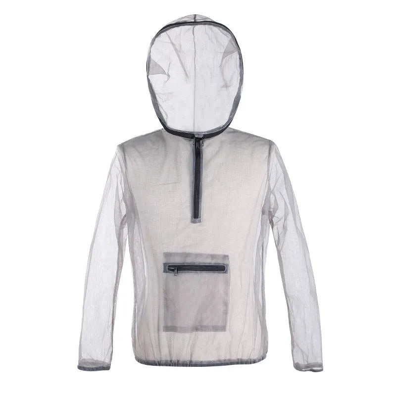 Rayman Jungle Run smoky grey mesh insect-proof outdoor jacket for men and women