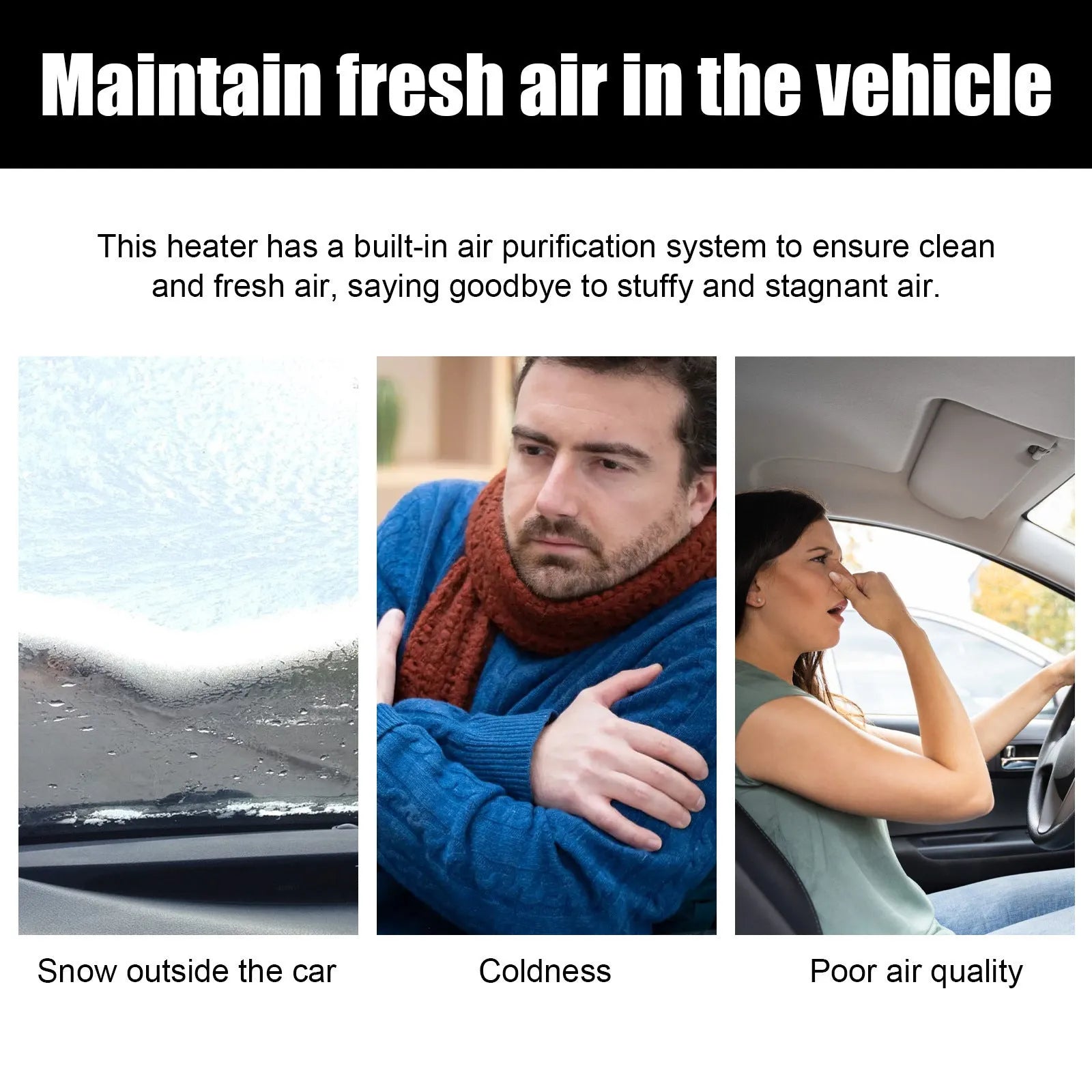 Portable miniature vibration radiator for car heat dissipation in black or red colour