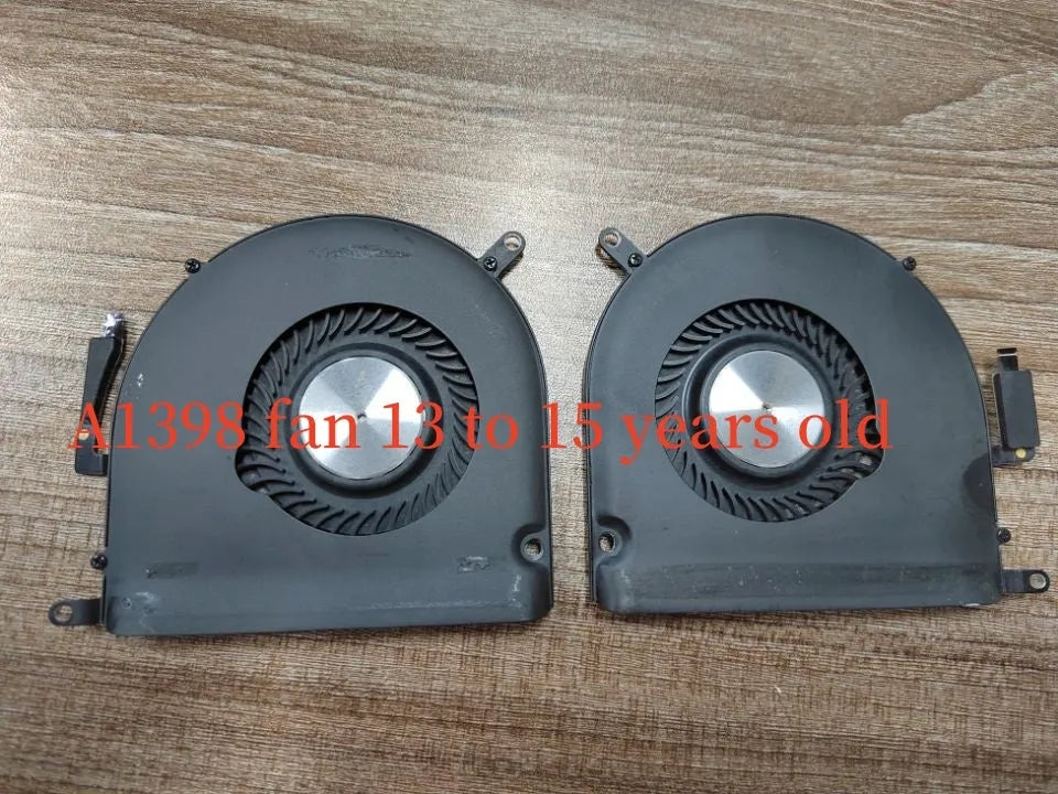 A1398 MacBook Pro replacement cooling fan unit for 12-13 and 13-15 inch laptop models