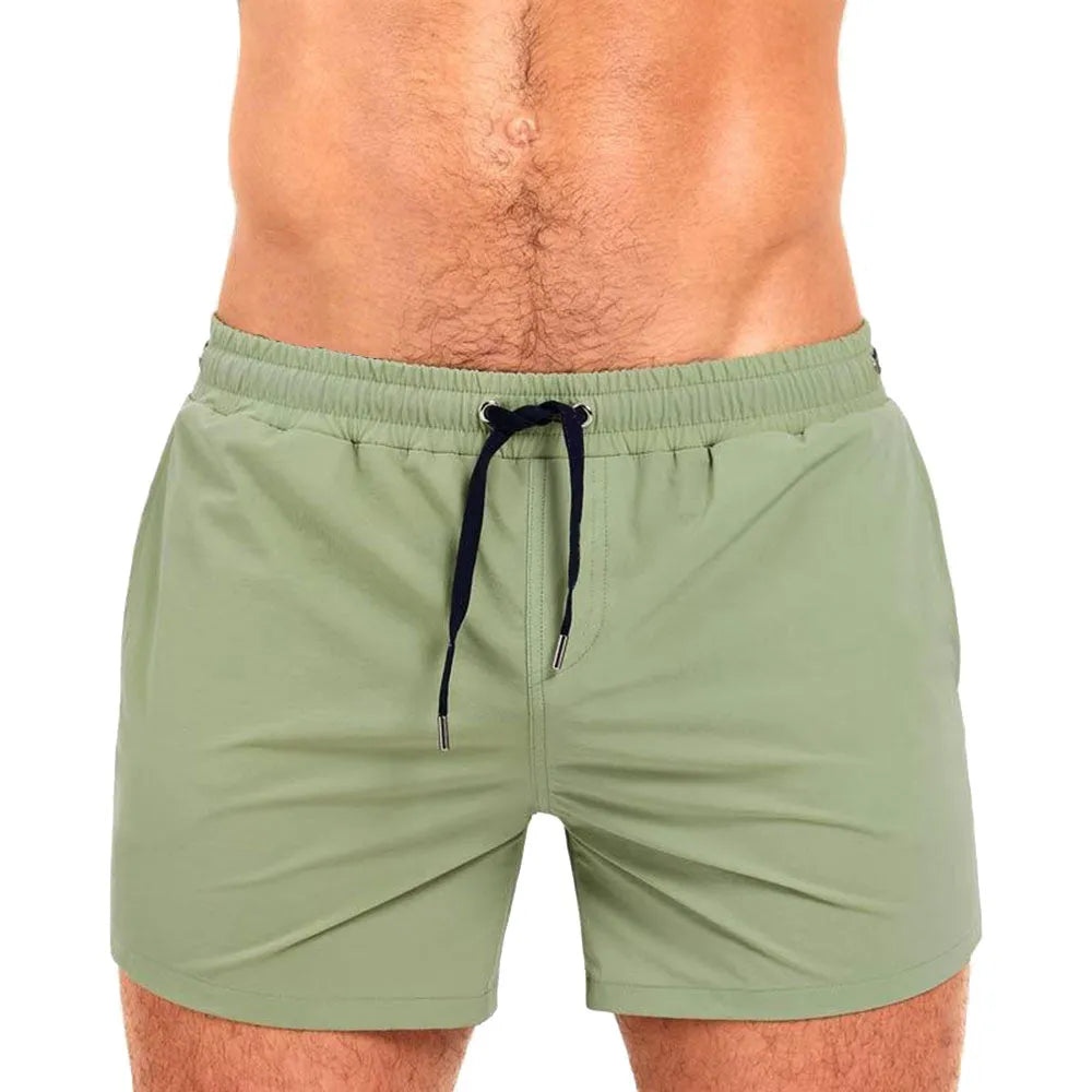 Mesh-lined quick-dry sports shorts in multiple colours on a white background