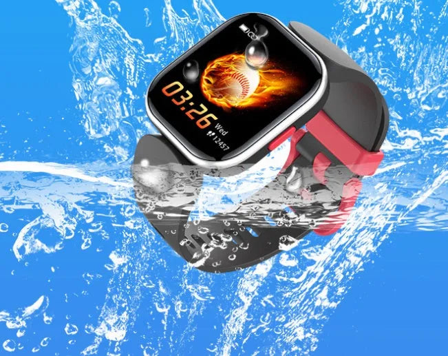 H39T smart children's watch with blue sporty TPU strap and 1.4-inch touch screen