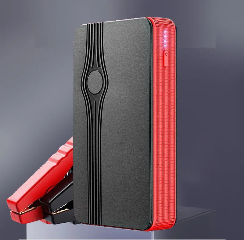 Red K4-E automobile emergency starting power supply measuring 139x79x25mm with 6000mAh capacity for vehicle jump-starts
