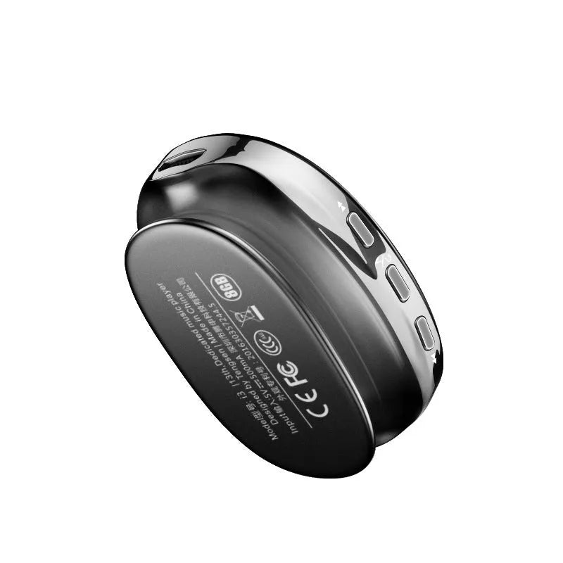 Bluetooth MP4 music player in blue, black, or rose gold with OLED screen and push-button controls