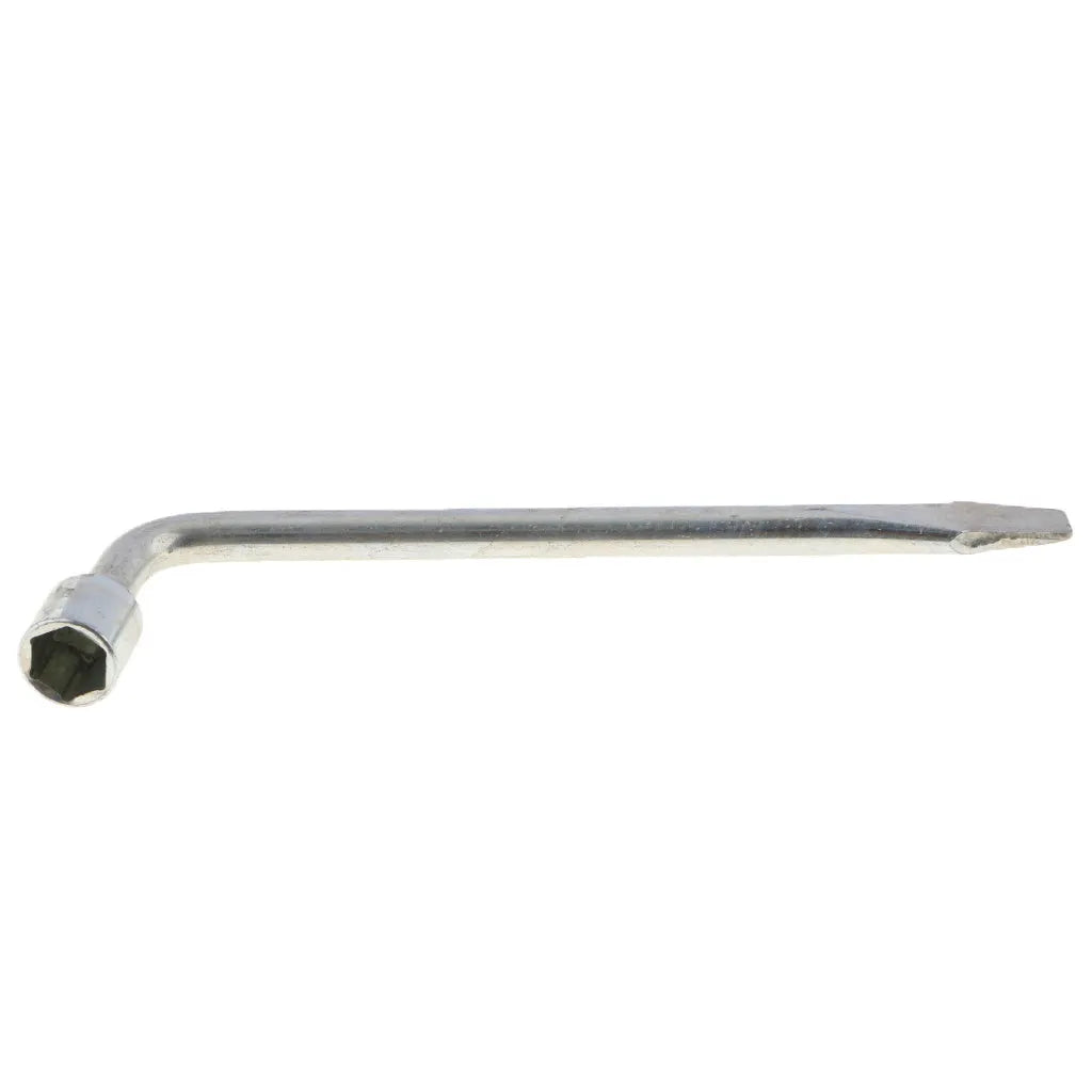 A 19mm L-shaped socket wrench tool made from dark CR-V steel.