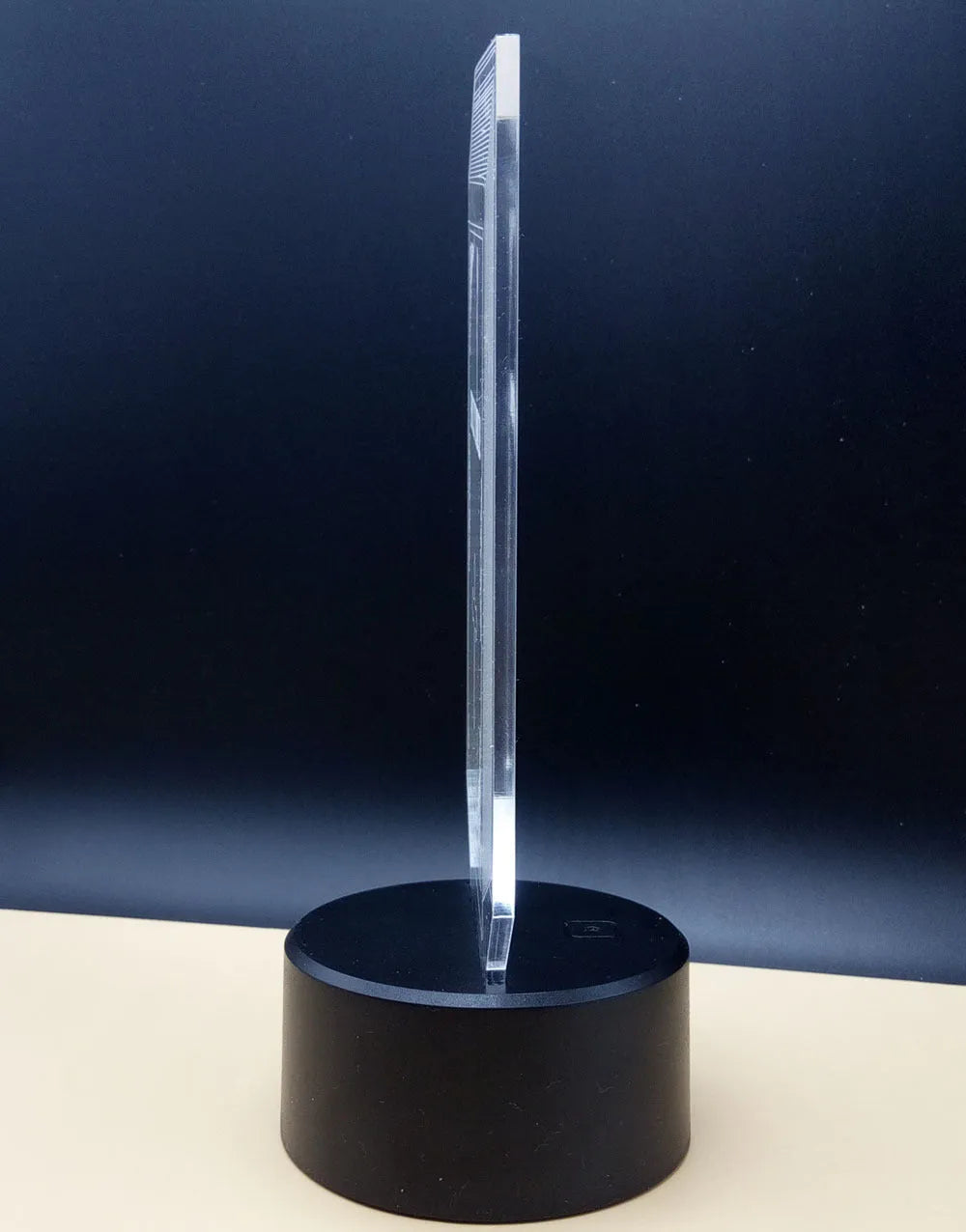 3D rose flower night light with acrylic board, ABS base, and remote control, showing seven colour options