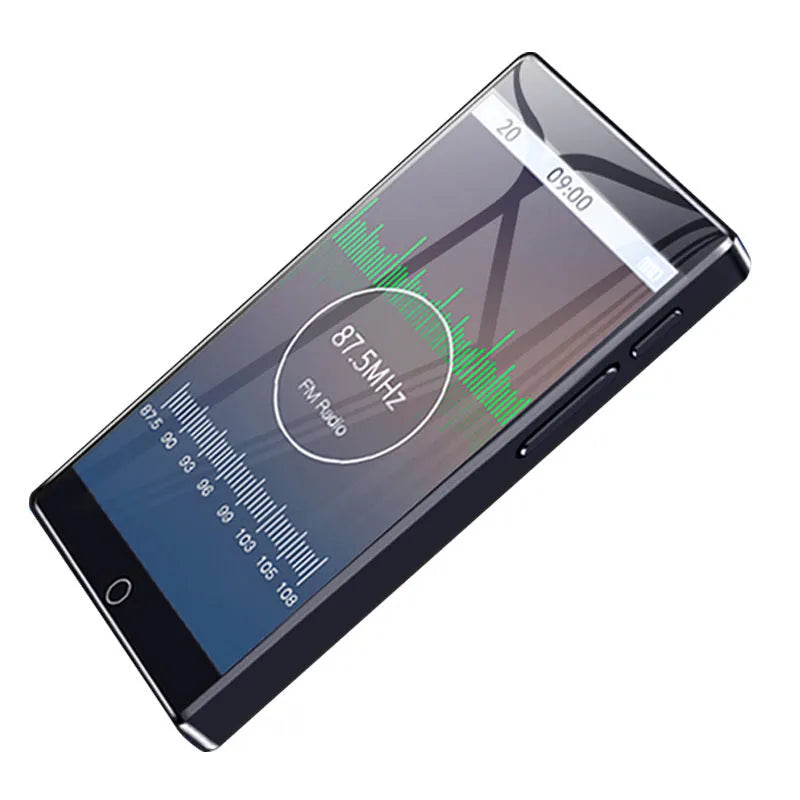 Ruizu H1 black MP3 MP4 player with 4.0-inch touch screen and slim design