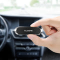 Black magnetic car mobile phone holder with square silver iron sheet and adhesive backing