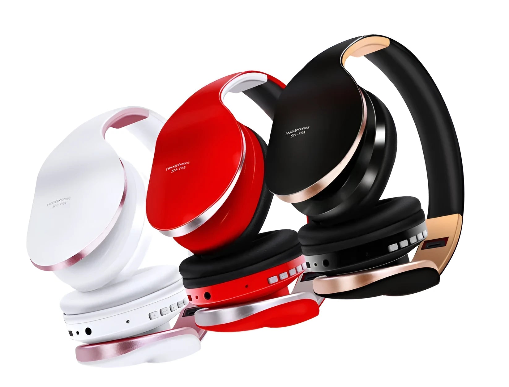 HobbyLane Bluetooth headset in black, red or white with 40mm drivers and 1.2m cable
