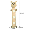 Fleece rabbit plush dog toy with sound and treat dispensing functions