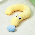 Blue and yellow 62x39cm pet cushion for cats and dogs weighing 0.25kg