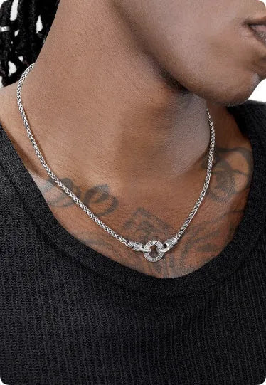 S925 sterling silver clavicle necklace for women with pendant, available in 50cm, 55cm, and 60cm chain lengths.