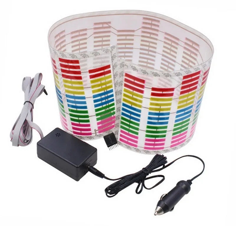 Car interior voice control music rhythm light with electroluminescent panel