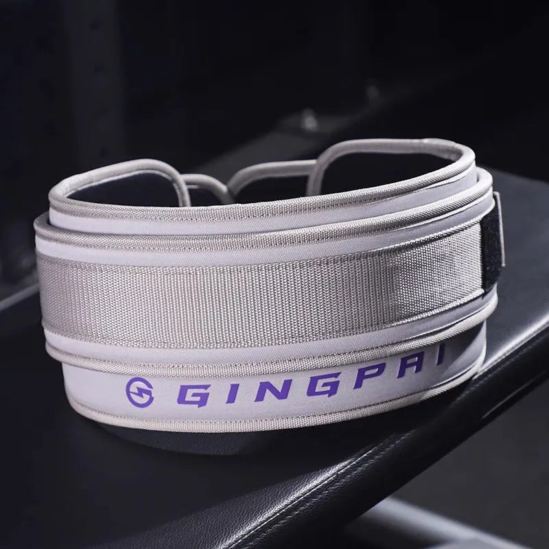 Abdominal exercising band for waist protection in weightlifting exercises like squats and bench presses