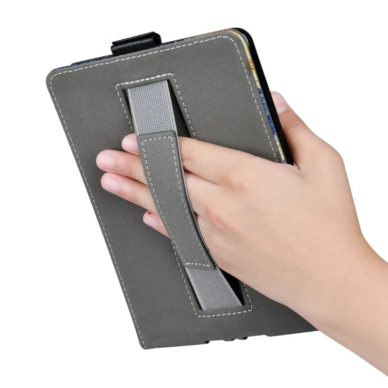 Handheld protective case for 6-inch Kindle Paperwhite in TPU with embossed bracket style