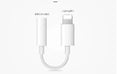 White Lightning to 3.5mm audio adapter for iPhone compatibility with gold-plated terminals